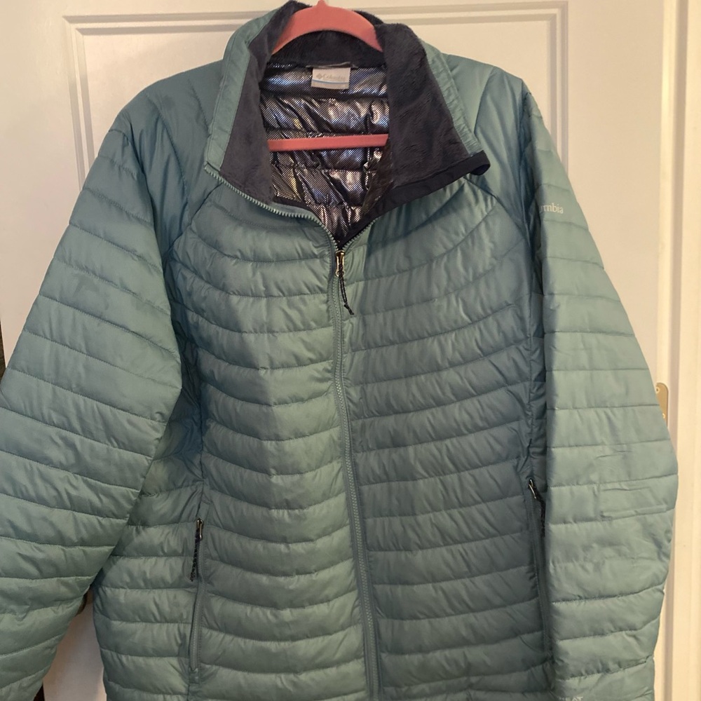 Columbia Seafoam Quilted Lightweight Puffer Jacket